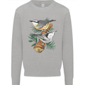 Nuthatch Garden Bird Watching Mens Sweatshirt Jumper Sports Grey