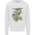 Nuthatch Garden Bird Watching Mens Sweatshirt Jumper White