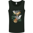 Nuthatch Garden Bird Watching Mens Vest Tank Top Black