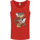 Nuthatch Garden Bird Watching Mens Vest Tank Top Red