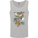 Nuthatch Garden Bird Watching Mens Vest Tank Top Sports Grey