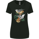 Nuthatch Garden Bird Watching Womens Wider Cut T-Shirt Black