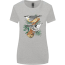 Nuthatch Garden Bird Watching Womens Wider Cut T-Shirt Sports Grey