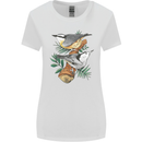 Nuthatch Garden Bird Watching Womens Wider Cut T-Shirt White