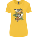 Nuthatch Garden Bird Watching Womens Wider Cut T-Shirt Yellow