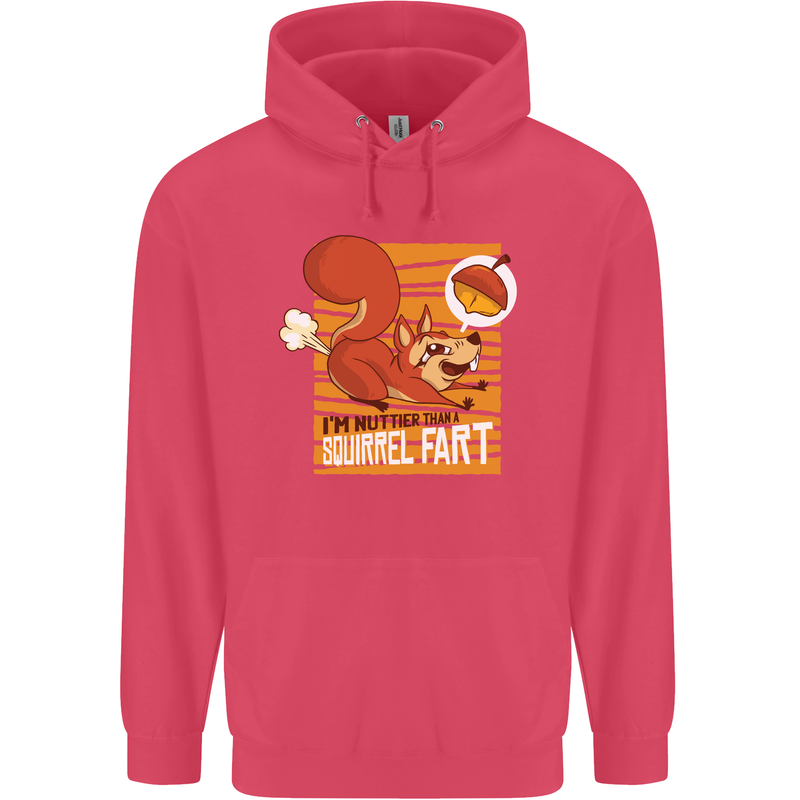 Nuttieer Than a Squirrel Fart Funny Farting Childrens Kids Hoodie Heliconia