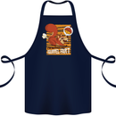 Nuttieer Than a Squirrel Fart Funny Farting Cotton Apron 100% Organic Navy Blue