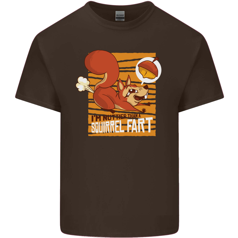 Nuttieer Than a Squirrel Fart Funny Farting Kids T-Shirt Childrens Chocolate
