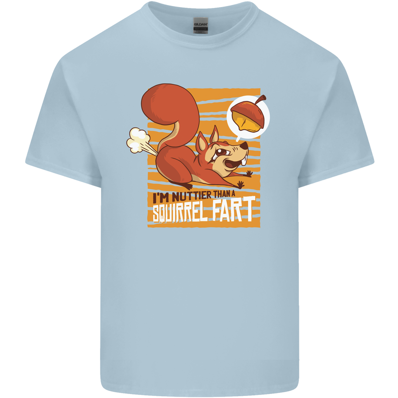 Nuttieer Than a Squirrel Fart Funny Farting Kids T-Shirt Childrens Light Blue
