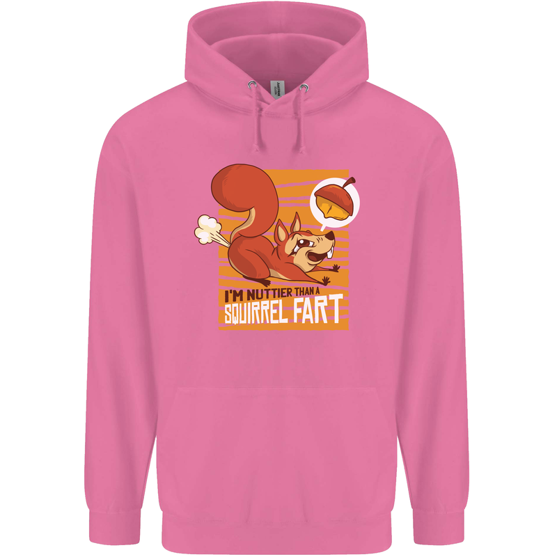 Nuttieer Than a Squirrel Fart Funny Farting Mens 80% Cotton Hoodie Azelea
