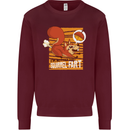 Nuttieer Than a Squirrel Fart Funny Farting Mens Sweatshirt Jumper Maroon