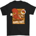 Nuttieer Than a Squirrel Fart Funny Farting Mens T-Shirt Cotton Gildan Black
