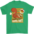 Nuttieer Than a Squirrel Fart Funny Farting Mens T-Shirt Cotton Gildan Irish Green