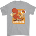 Nuttieer Than a Squirrel Fart Funny Farting Mens T-Shirt Cotton Gildan Sports Grey