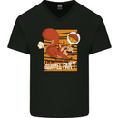 Nuttieer Than a Squirrel Fart Funny Farting Mens V-Neck Cotton T-Shirt Black
