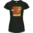 Nuttieer Than a Squirrel Fart Funny Farting Womens Petite Cut T-Shirt Black