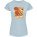 Nuttieer Than a Squirrel Fart Funny Farting Womens Petite Cut T-Shirt Light Blue