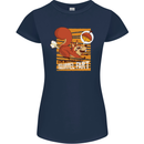 Nuttieer Than a Squirrel Fart Funny Farting Womens Petite Cut T-Shirt Navy Blue