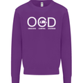 OCD Obsessive Camping Disorder Kids Sweatshirt Jumper Purple