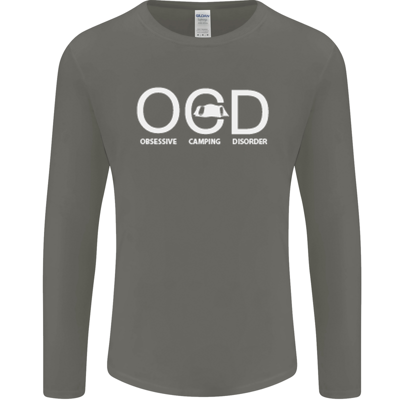 OCD Obsessive Camping Disorder Mens Long Sleeve T-Shirt Charcoal