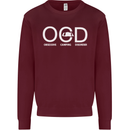 OCD Obsessive Camping Disorder Mens Sweatshirt Jumper Maroon
