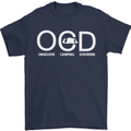 OCD Obsessive Camping Disorder Mens T-Shirt Cotton Gildan Navy Blue
