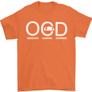 OCD Obsessive Camping Disorder Mens T-Shirt Cotton Gildan Orange