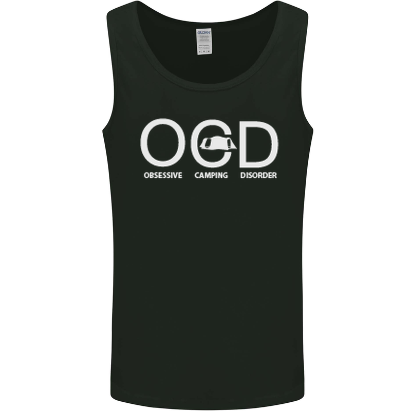 OCD Obsessive Camping Disorder Mens Vest Tank Top Black
