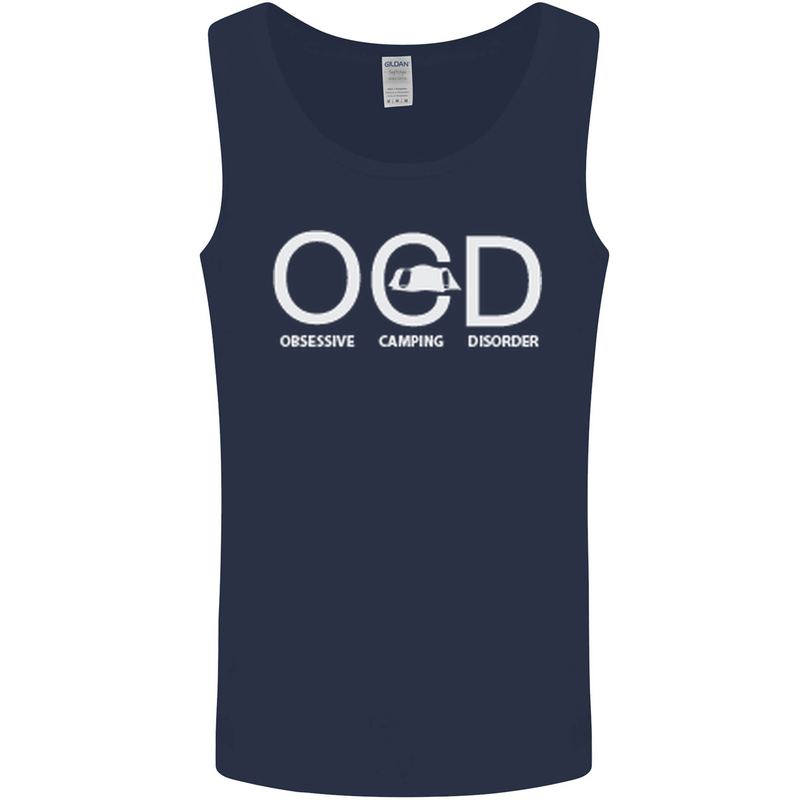 OCD Obsessive Camping Disorder Mens Vest Tank Top Navy Blue