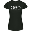 OCD Obsessive Camping Disorder Womens Petite Cut T-Shirt Black
