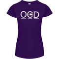 OCD Obsessive Camping Disorder Womens Petite Cut T-Shirt Purple