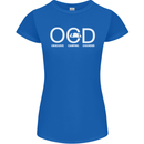 OCD Obsessive Camping Disorder Womens Petite Cut T-Shirt Royal Blue