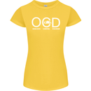 OCD Obsessive Camping Disorder Womens Petite Cut T-Shirt Yellow