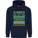 OCD Obsessive Christmas Disorder Childrens Kids Hoodie Navy Blue