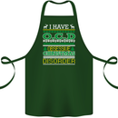 OCD Obsessive Christmas Disorder Cotton Apron 100% Organic Forest Green