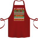 OCD Obsessive Christmas Disorder Cotton Apron 100% Organic Maroon