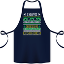 OCD Obsessive Christmas Disorder Cotton Apron 100% Organic Navy Blue