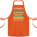 OCD Obsessive Christmas Disorder Cotton Apron 100% Organic Orange