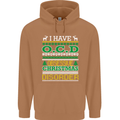 OCD Obsessive Christmas Disorder Mens 80% Cotton Hoodie Caramel Latte