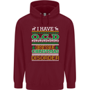 OCD Obsessive Christmas Disorder Mens 80% Cotton Hoodie Maroon
