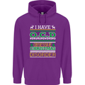 OCD Obsessive Christmas Disorder Mens 80% Cotton Hoodie Purple