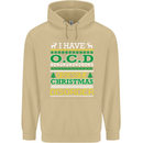 OCD Obsessive Christmas Disorder Mens 80% Cotton Hoodie Sand