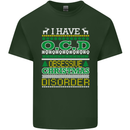 OCD Obsessive Christmas Disorder Mens Cotton T-Shirt Tee Top Forest Green