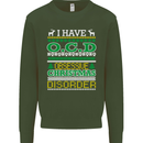OCD Obsessive Christmas Disorder Mens Sweatshirt Jumper Forest Green