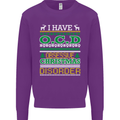 OCD Obsessive Christmas Disorder Mens Sweatshirt Jumper Purple