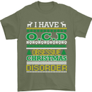OCD Obsessive Christmas Disorder Mens T-Shirt Cotton Gildan Military Green