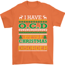 OCD Obsessive Christmas Disorder Mens T-Shirt Cotton Gildan Orange