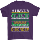OCD Obsessive Christmas Disorder Mens T-Shirt Cotton Gildan Purple