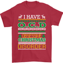 OCD Obsessive Christmas Disorder Mens T-Shirt Cotton Gildan Red