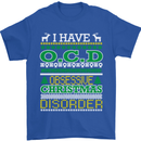 OCD Obsessive Christmas Disorder Mens T-Shirt Cotton Gildan Royal Blue